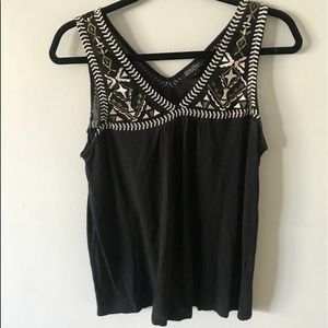 Lucky Brand Embroidered Tank